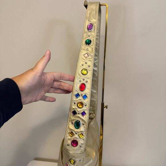 Vintage Ohh Ashley Crossbody Bag Gold - Picture 8 of 11